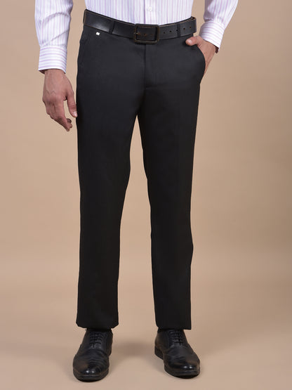Formal Trouser for Men | Breathable & Soft with Color Fastness Regular Fit Poly Viscose Fabric Solid Pattern Hook & Eye Closure