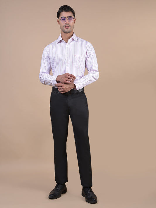 Formal Trouser for Men | Breathable & Soft with Color Fastness Regular Fit Poly Viscose Fabric Solid Pattern Hook & Eye Closure