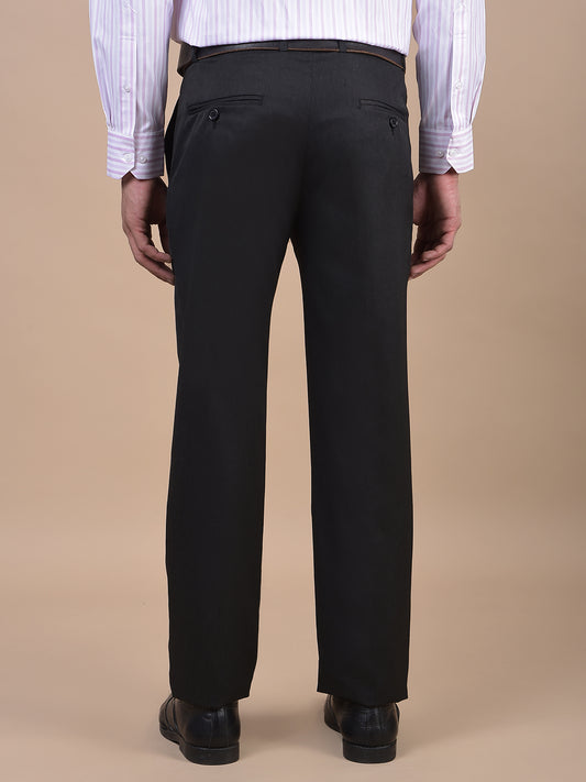 Formal Trouser for Men | Breathable & Soft with Color Fastness Regular Fit Poly Viscose Fabric Solid Pattern Hook & Eye Closure