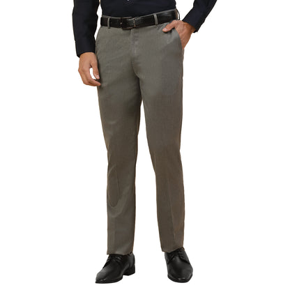 Formal Trouser for Men | Breathable & Soft with Color Fastness Regular Fit Polycotton Fabric Solid Pattern Hook & Bar Closure