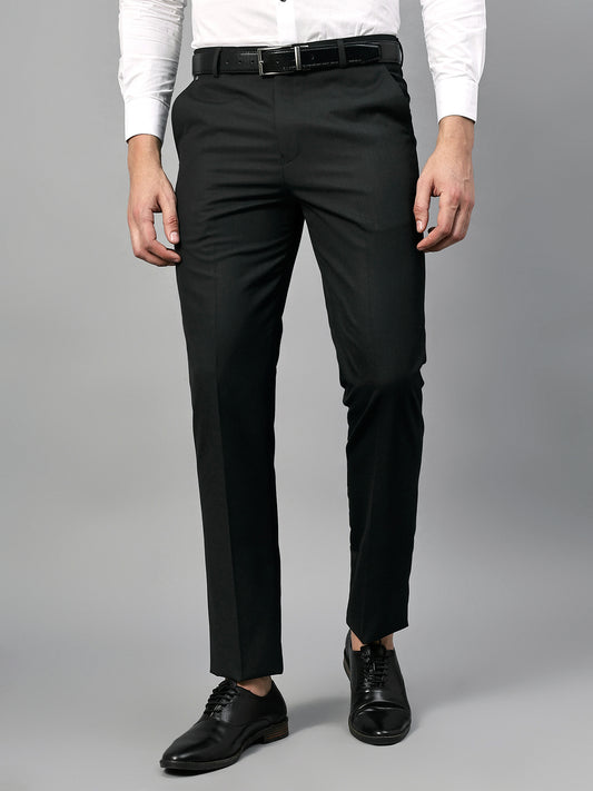 Formal Trouser for Men | Breathable & Soft with Color Fastness Regular Fit Poly Viscose Fabric Solid Pattern Hook & Eye Closure