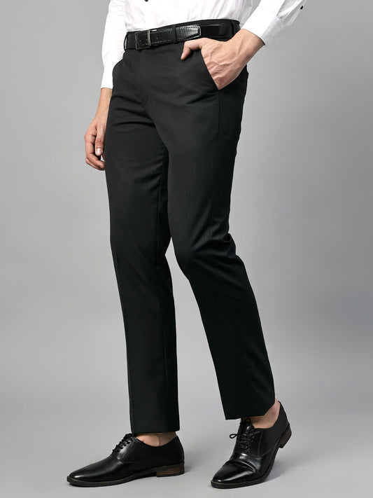 Formal Trouser for Men | Breathable & Soft with Color Fastness Regular Fit Poly Viscose Fabric Solid Pattern Hook & Eye Closure