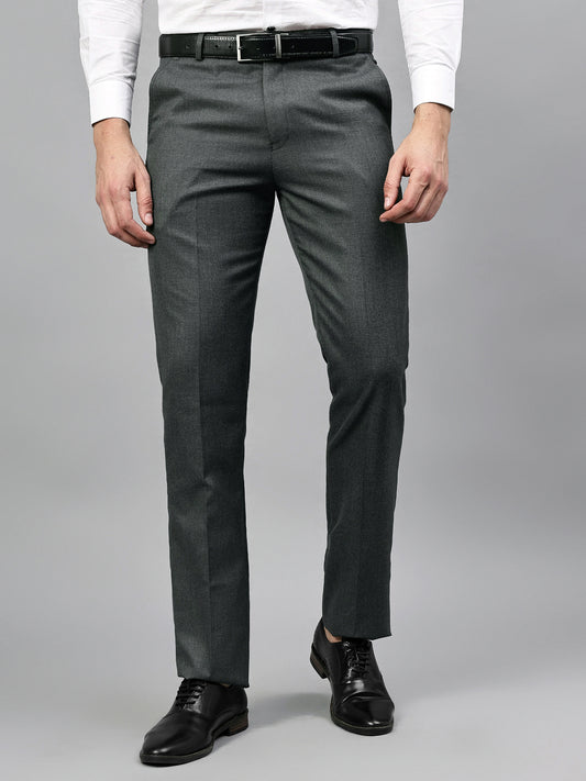 Formal Trouser for Men | Breathable & Soft with Color Fastness Regular Fit Poly Viscose Fabric Solid Pattern Hook & Eye Closure