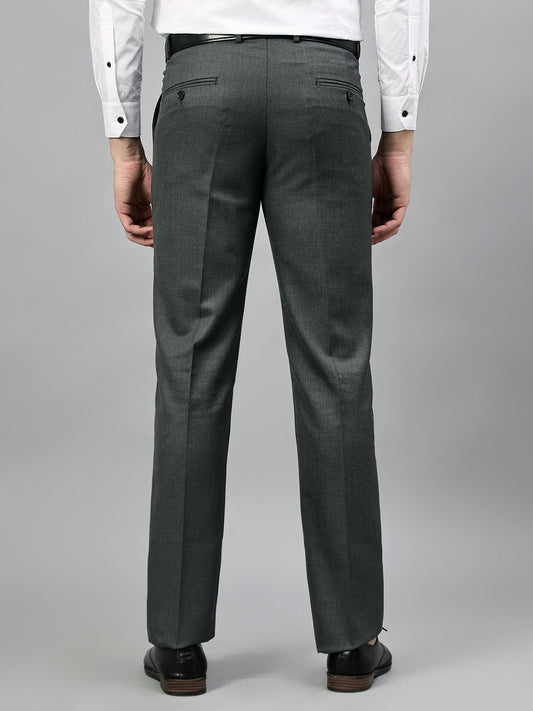 Formal Trouser for Men | Breathable & Soft with Color Fastness Regular Fit Poly Viscose Fabric Solid Pattern Hook & Eye Closure