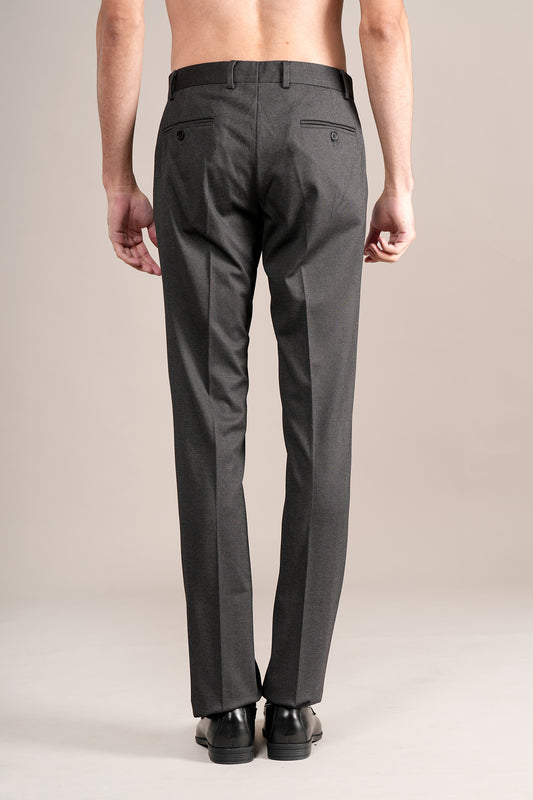 Formal Trouser for Men | Breathable & Soft with Color Fastness Regular Fit Terry Rayon Fabric Self Design Pattern Hook & Eye Closure