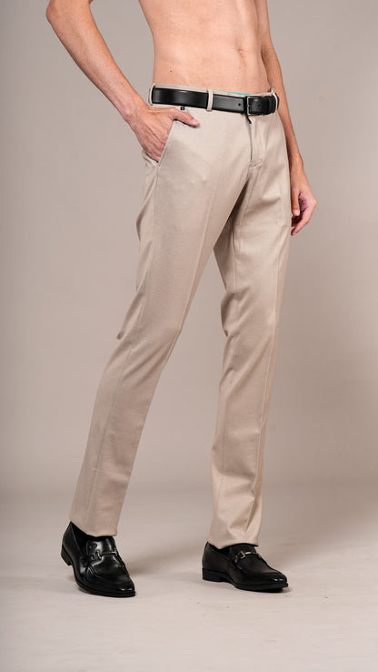 Formal Trouser for Men | Breathable & Soft with Color Fastness Regular Fit Terry Rayon Fabric Self Design Pattern Hook & Eye Closure