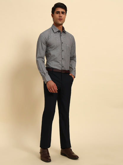 Formal Trouser for Men | Breathable & Soft with Color Fastness Regular Fit Poly Viscose Fabric Solid Pattern Hook & Eye Closure