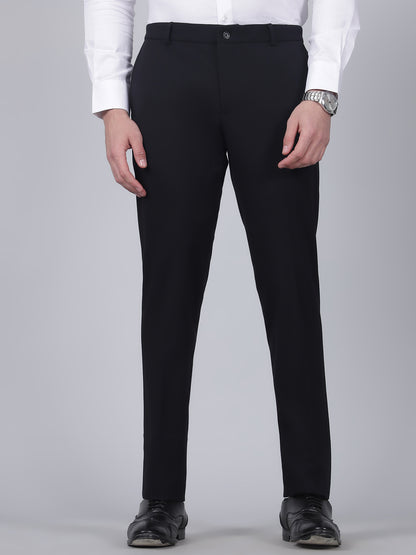 Formal Trouser for Men | Breathable & Soft with Color Fastness Regular Fit Rayon Fabric Solid Pattern Hook & Eye Closure