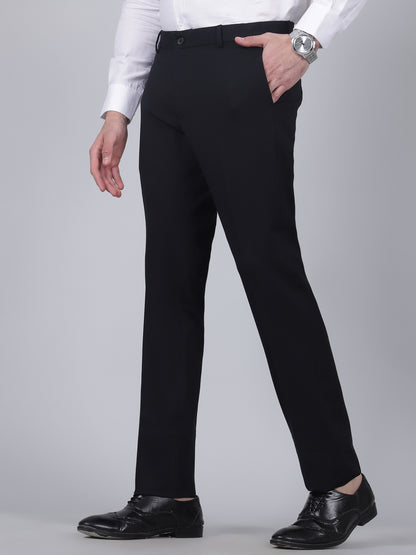 Formal Trouser for Men | Breathable & Soft with Color Fastness Regular Fit Rayon Fabric Solid Pattern Hook & Eye Closure
