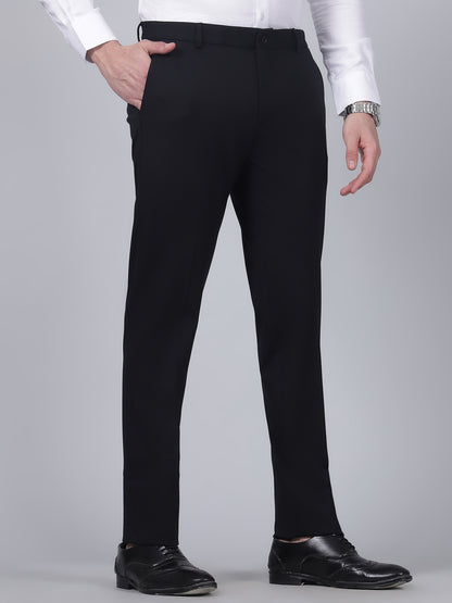 Formal Trouser for Men | Breathable & Soft with Color Fastness Regular Fit Rayon Fabric Solid Pattern Hook & Eye Closure