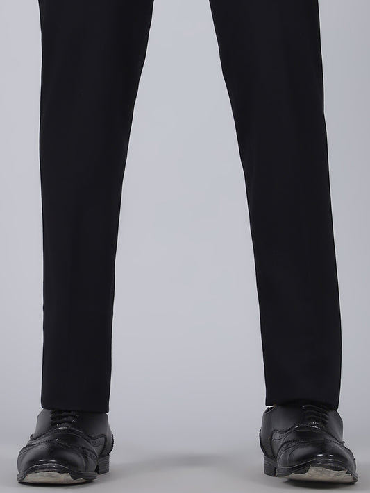 Formal Trouser for Men | Breathable & Soft with Color Fastness Regular Fit Rayon Fabric Solid Pattern Hook & Eye Closure