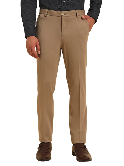 Formal Trouser for Men | Breathable & Soft with Color Fastness Regular Fit Rayon Fabric Solid Pattern Hook & Eye Closure