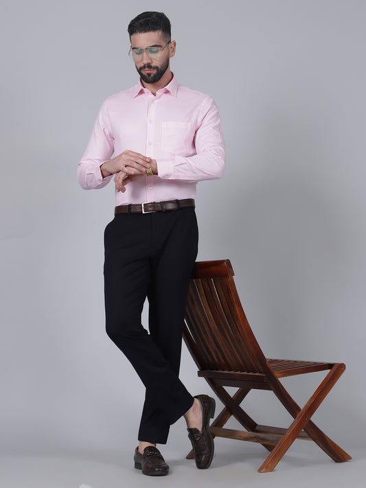 Formal Trouser for Men | Breathable & Soft with Color Fastness Regular Fit Rayon Fabric Solid Pattern Hook & Eye Closure
