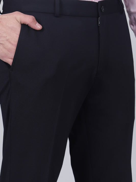 Formal Trouser for Men | Breathable & Soft with Color Fastness Regular Fit Rayon Fabric Solid Pattern Hook & Eye Closure
