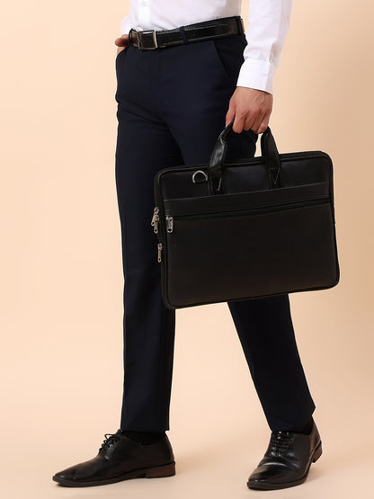 Formal Trouser for Men | Breathable & Soft with Color Fastness Regular Fit Terry Rayon Fabric Solid Pattern Hook & Bar Closure