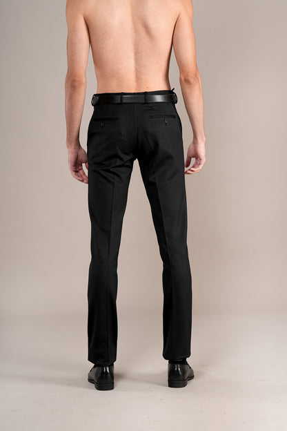 Formal Trouser for Men | Breathable & Soft with Color Fastness Regular Fit Rayon Fabric Self Design Pattern Hook & Eye Closure