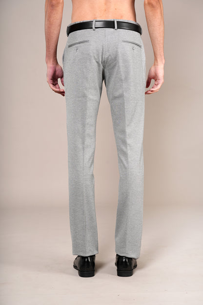 Formal Trouser for Men | Breathable & Soft with Color Fastness Regular Fit Rayon Fabric Self Design Pattern Hook & Eye Closure