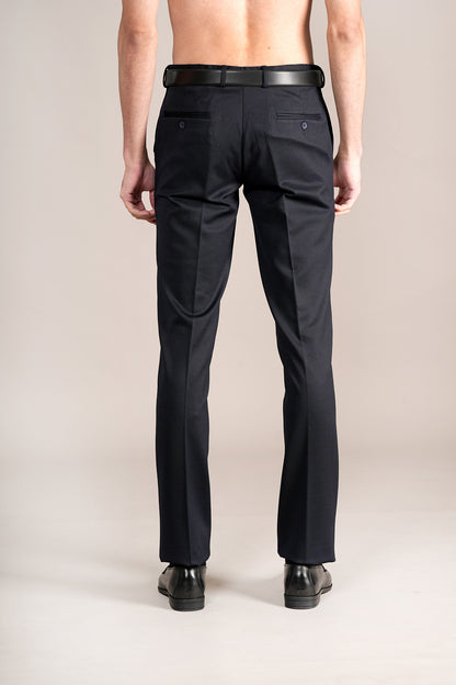 Formal Trouser for Men | Breathable & Soft with Color Fastness Regular Fit Rayon Fabric Self Design Pattern Hook & Eye Closure