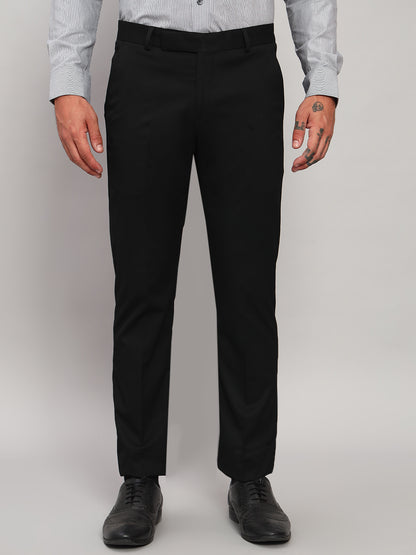 Formal Trouser for Men | Breathable & Soft with Color Fastness Regular Fit Poly Viscose Fabric Solid Pattern Hook & Eye Closure
