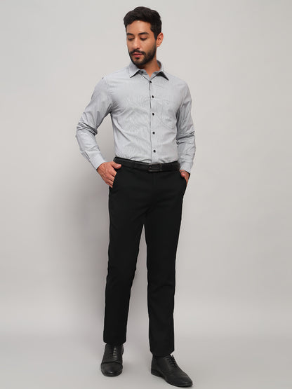 Formal Trouser for Men | Breathable & Soft with Color Fastness Regular Fit Poly Viscose Fabric Solid Pattern Hook & Eye Closure