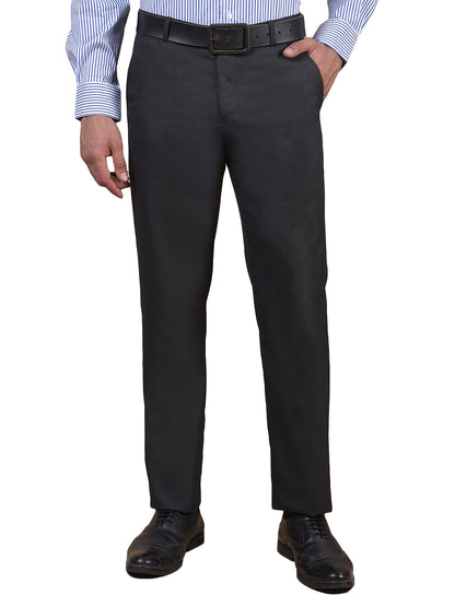 Formal Trouser for Men | Breathable & Soft with Color Fastness Regular Fit Poly Viscose Fabric Solid Pattern Hook & Eye Closure
