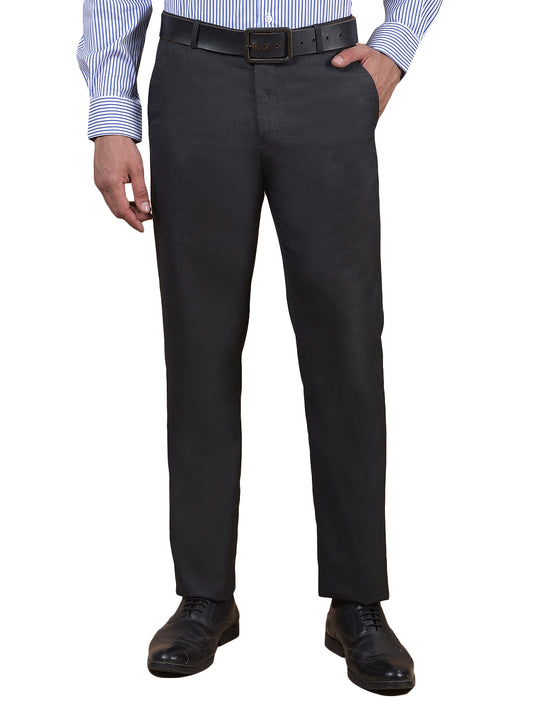Formal Trouser for Men | Breathable & Soft with Color Fastness Regular Fit Poly Viscose Fabric Solid Pattern Hook & Eye Closure
