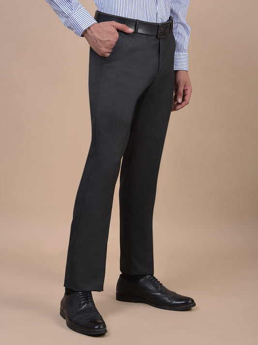Formal Trouser for Men | Breathable & Soft with Color Fastness Regular Fit Poly Viscose Fabric Solid Pattern Hook & Eye Closure