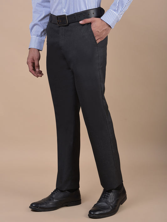 Formal Trouser for Men | Breathable & Soft with Color Fastness Regular Fit Poly Viscose Fabric Solid Pattern Hook & Eye Closure