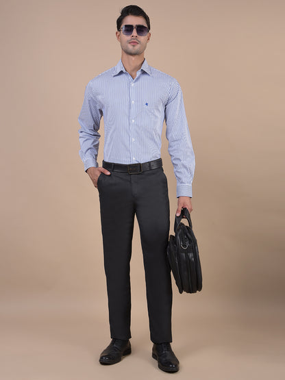 Formal Trouser for Men | Breathable & Soft with Color Fastness Regular Fit Poly Viscose Fabric Solid Pattern Hook & Eye Closure