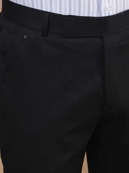 Formal Trouser for Men | Breathable & Soft with Color Fastness Regular Fit Poly Viscose Fabric Solid Pattern Hook & Eye Closure