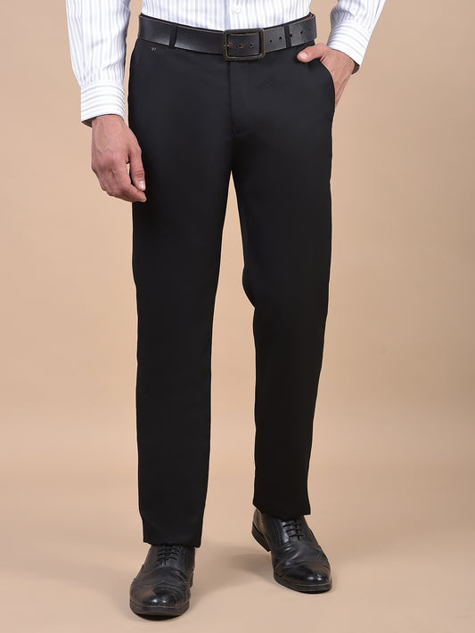 Formal Trouser for Men | Breathable & Soft with Color Fastness Regular Fit Poly Viscose Fabric Solid Pattern Hook & Eye Closure