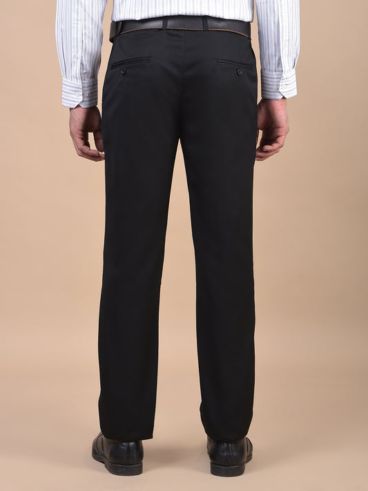 Formal Trouser for Men | Breathable & Soft with Color Fastness Regular Fit Poly Viscose Fabric Solid Pattern Hook & Eye Closure