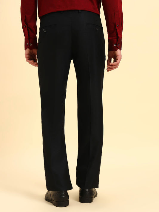Formal Trouser for Men | Breathable & Soft with Color Fastness Regular Fit Poly Viscose Fabric Solid Pattern Hook & Eye Closure