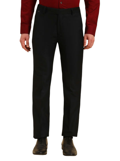 Formal Trouser for Men | Breathable & Soft with Color Fastness Regular Fit Poly Viscose Fabric Solid Pattern Hook & Eye Closure