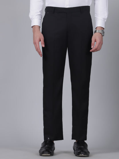 Formal Trouser for Men | Breathable & Soft with Color Fastness Regular Fit Poly Viscose Fabric Solid Pattern Hook & Eye Closure