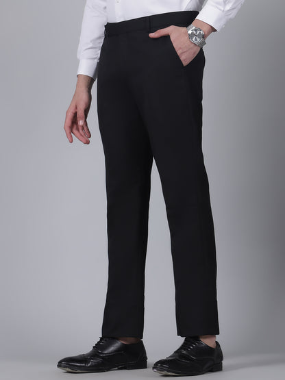 Formal Trouser for Men | Breathable & Soft with Color Fastness Regular Fit Poly Viscose Fabric Solid Pattern Hook & Eye Closure