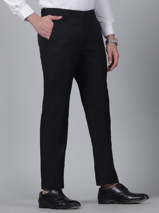 Formal Trouser for Men | Breathable & Soft with Color Fastness Regular Fit Poly Viscose Fabric Solid Pattern Hook & Eye Closure