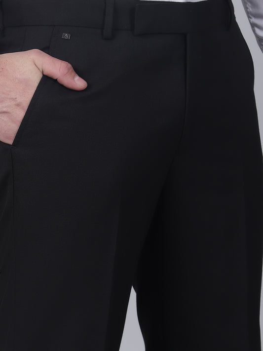 Formal Trouser for Men | Breathable & Soft with Color Fastness Regular Fit Poly Viscose Fabric Solid Pattern Hook & Eye Closure