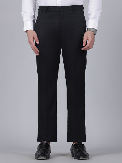 Formal Trouser for Men | Breathable & Soft with Color Fastness Regular Fit Poly Viscose Fabric Solid Pattern Hook & Eye Closure