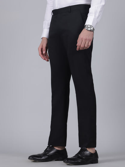 Formal Trouser for Men | Breathable & Soft with Color Fastness Regular Fit Poly Viscose Fabric Solid Pattern Hook & Eye Closure