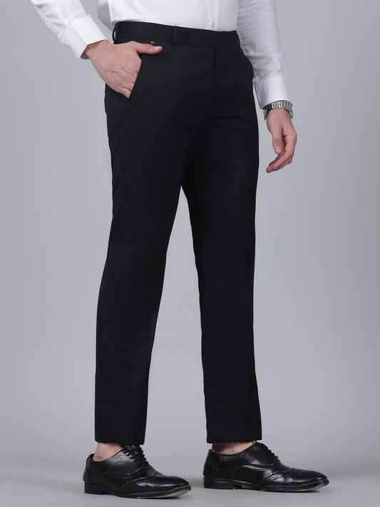 Formal Trouser for Men | Breathable & Soft with Color Fastness Regular Fit Poly Viscose Fabric Solid Pattern Hook & Eye Closure