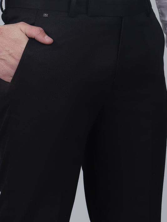 Formal Trouser for Men | Breathable & Soft with Color Fastness Regular Fit Poly Viscose Fabric Solid Pattern Hook & Eye Closure