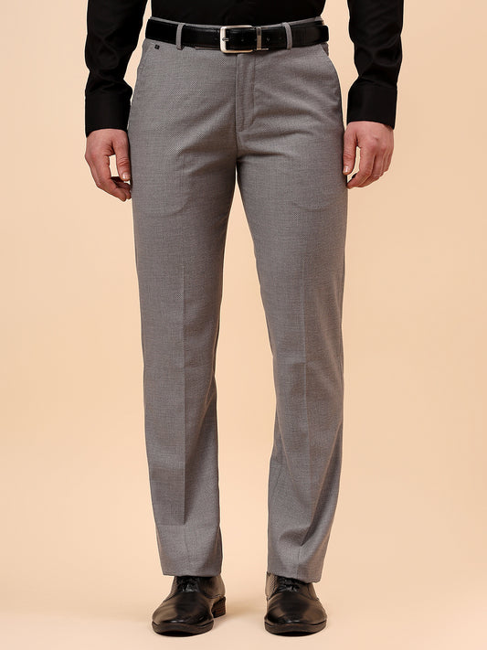 Formal Trouser for Men | Breathable & Soft with Color Fastness Regular Fit Terry Rayon Fabric Solid Pattern Hook & Eye Closure