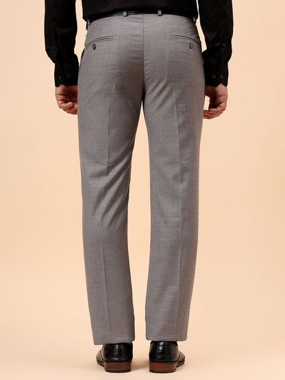 Formal Trouser for Men | Breathable & Soft with Color Fastness Regular Fit Terry Rayon Fabric Solid Pattern Hook & Eye Closure