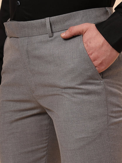 Formal Trouser for Men | Breathable & Soft with Color Fastness Regular Fit Terry Rayon Fabric Solid Pattern Hook & Eye Closure