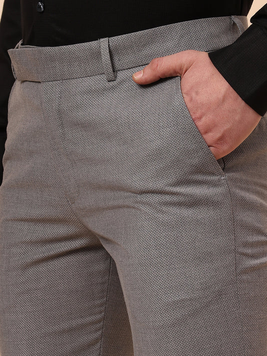 Formal Trouser for Men | Breathable & Soft with Color Fastness Regular Fit Terry Rayon Fabric Solid Pattern Hook & Eye Closure