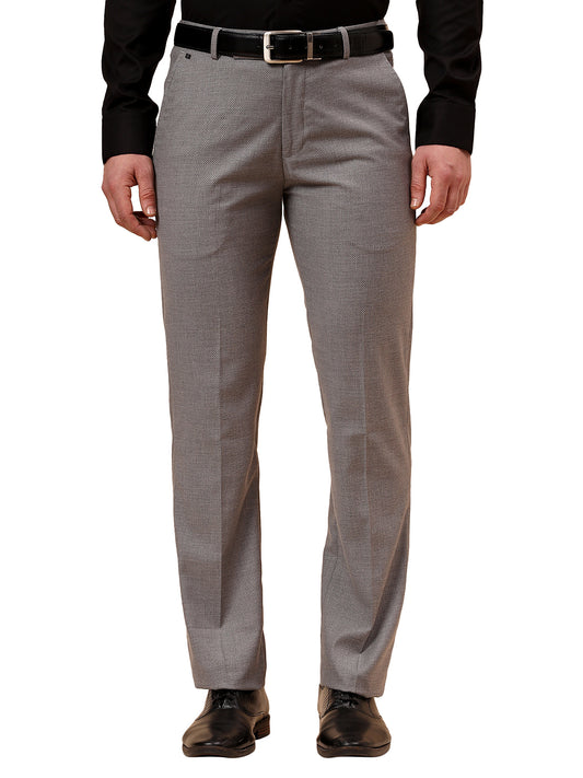 Formal Trouser for Men | Breathable & Soft with Color Fastness Regular Fit Terry Rayon Fabric Solid Pattern Hook & Eye Closure
