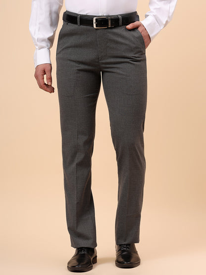Formal Trouser for Men | Breathable & Soft with Color Fastness Regular Fit Poly Viscose Fabric Solid Pattern Hook & Eye Closure