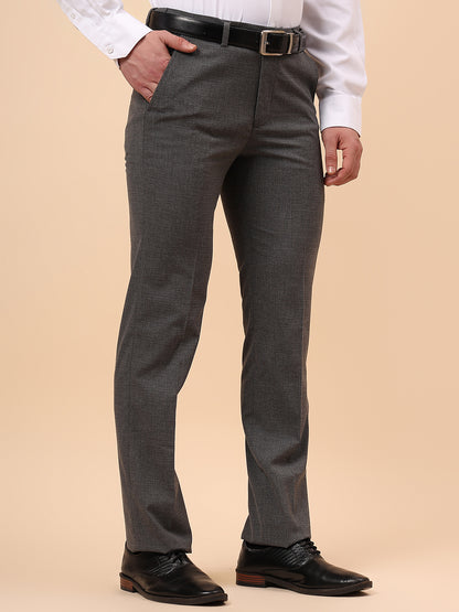 Formal Trouser for Men | Breathable & Soft with Color Fastness Regular Fit Poly Viscose Fabric Solid Pattern Hook & Eye Closure