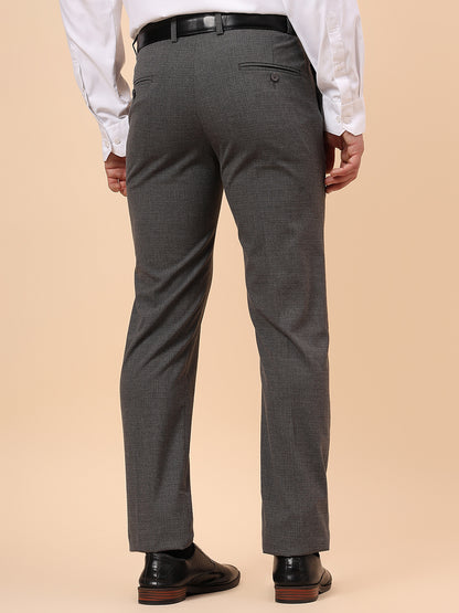 Formal Trouser for Men | Breathable & Soft with Color Fastness Regular Fit Poly Viscose Fabric Solid Pattern Hook & Eye Closure